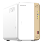 QNAP TS-262-4G Serveur de stockage NAS Tower 2 Baies Intel®Celeron®N4505 2-core/2-thread, Up 2,9 GHz