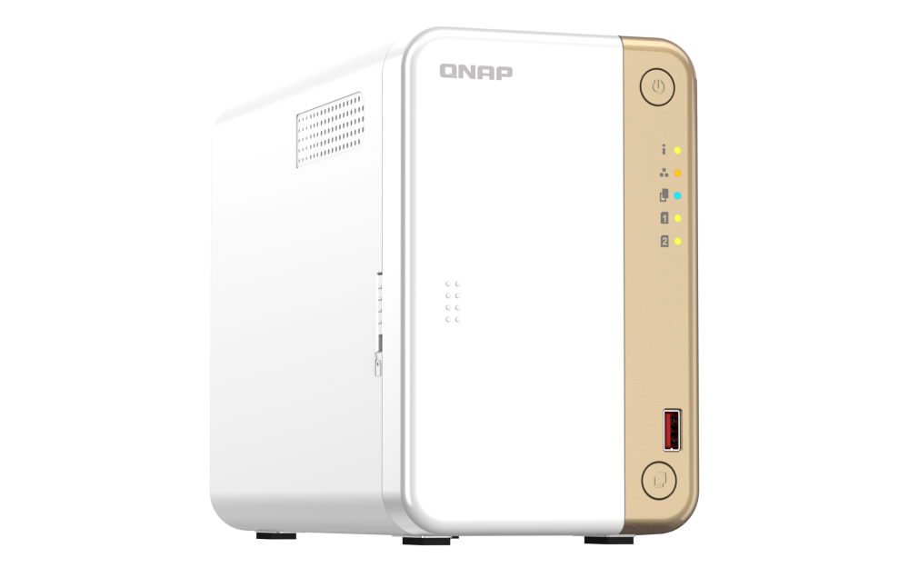 TS-262-4G NAS QNAP TS-262-4G Serveur de stockage NAS Tower 2 Baies Intel®Celeron®N4505 2-core/2-thread, Up 2,9 GHz – Image 1