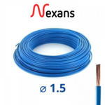 CABLE RIGIDE U500V 1.5MM2 BLEAU NEXANS